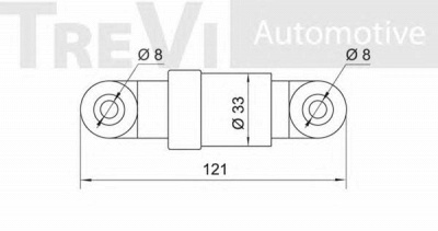 TREVI AUTOMOTIVE ta1186 -  Амортизатор, поликлиновой ремень